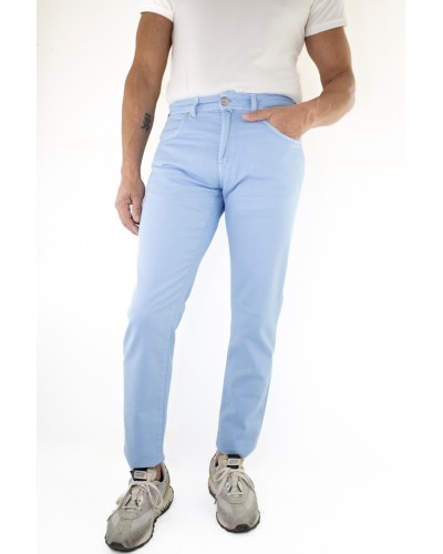 Pantalone 5 tasche Tokyo- Celeste