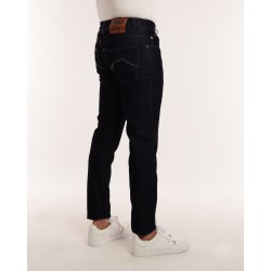Denim Effetto Velluto Riga Stretta