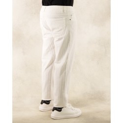 Pantalone Velluto Riga Larga