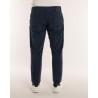 Pantalone Velluto Blu Riga Larga