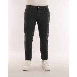 Pantalone Fustagno Grigio Scuro